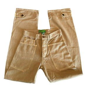 Sandrine Rose  Womens Size 26 Sand Carpenter Straight Leg Worker Pants NWT